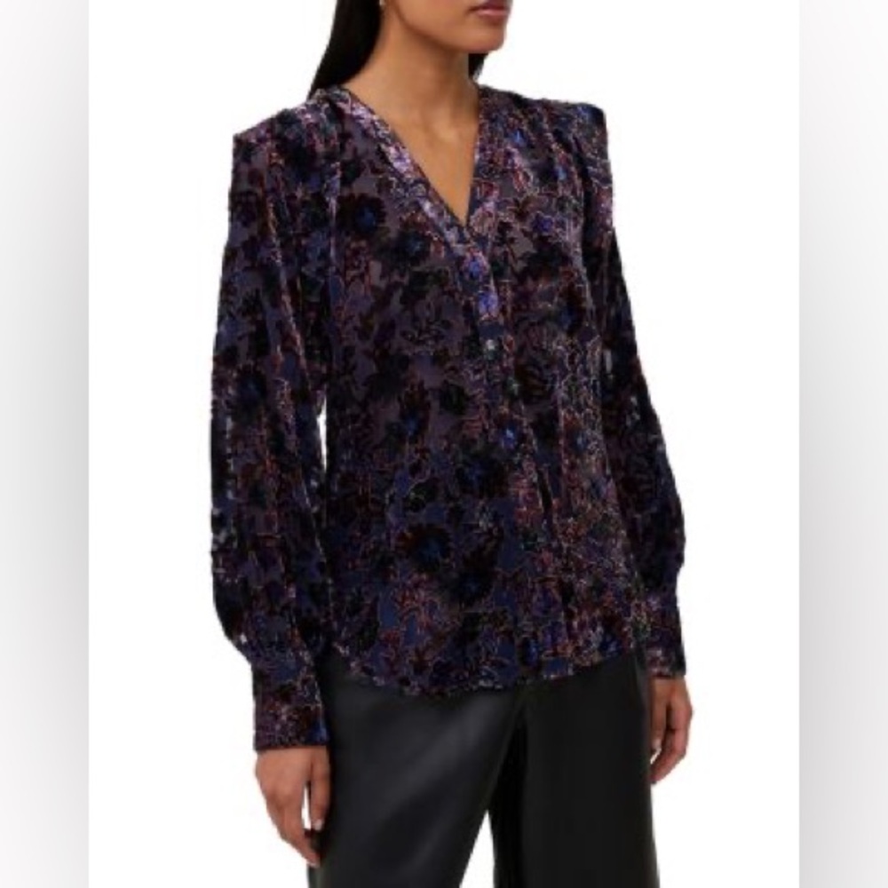 French Connection Women’s Indigo Hayden Burnout Top